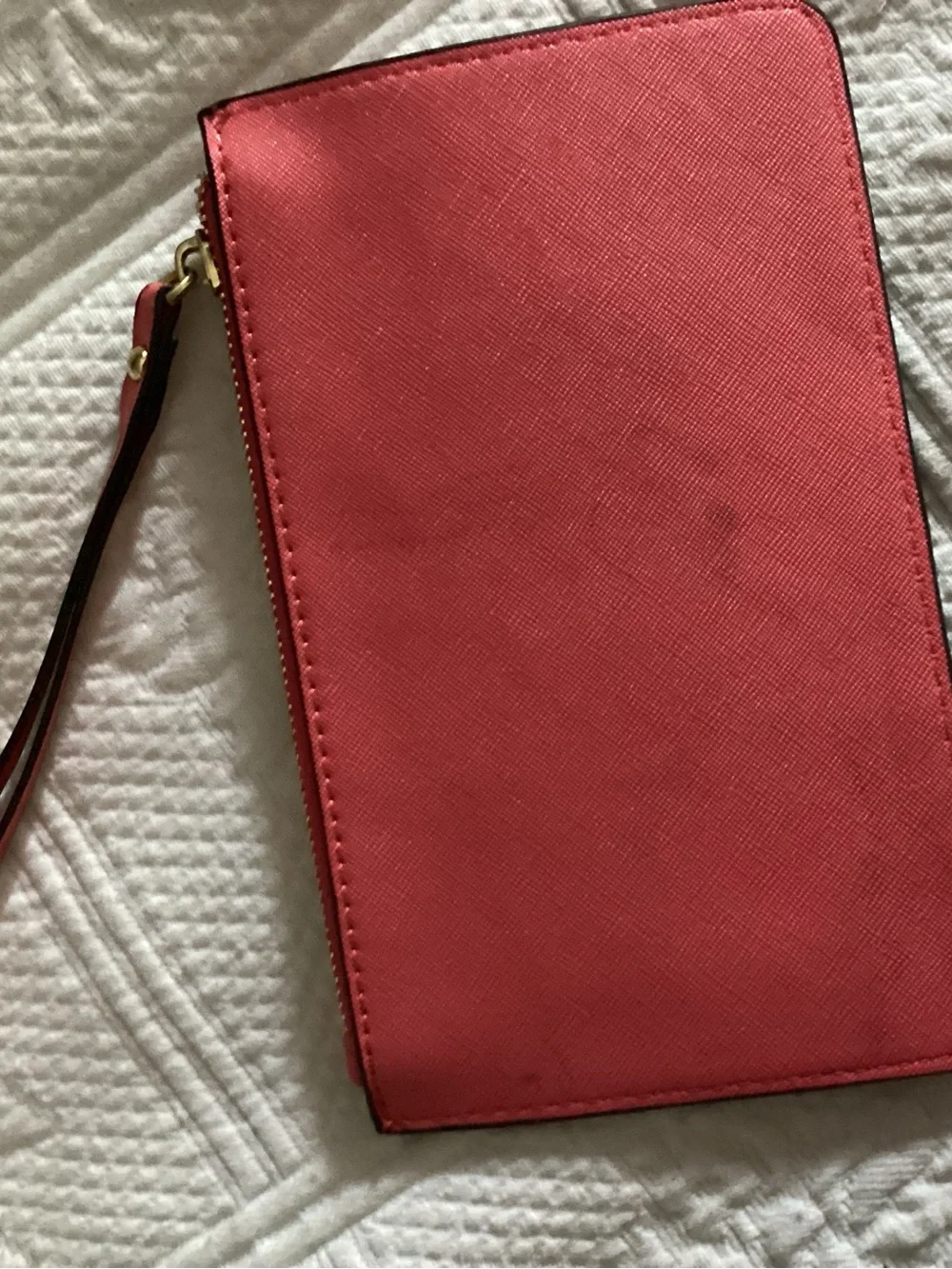 kate spade Coral Pink Wristlet Wallet